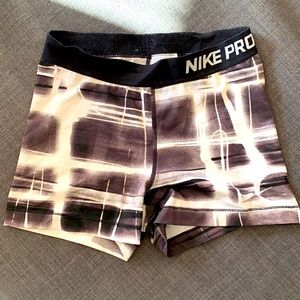 B&W Nike Pro Shorts